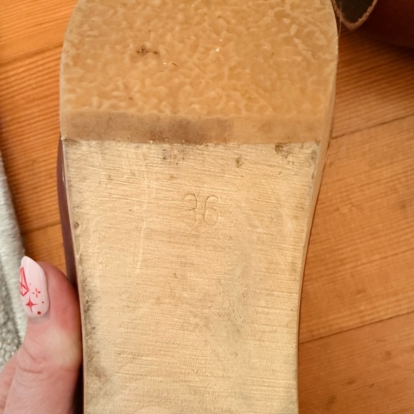 Bryr Susie Closed Toe High Heel Clogs in Sienna Leather size 36 - Picture 3 of 4